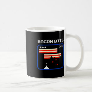 Caneca De Café Bacon jogador de videogame de 8 bits Nerd Geek ret