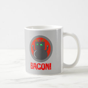 Caneca De Café Bacon Robot
