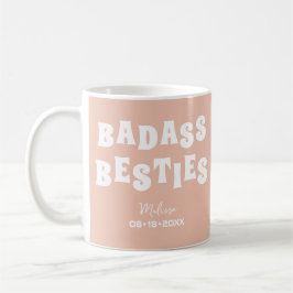 Caneca De Café Badass Besties Engraçado Bridesmaid Favor Gift