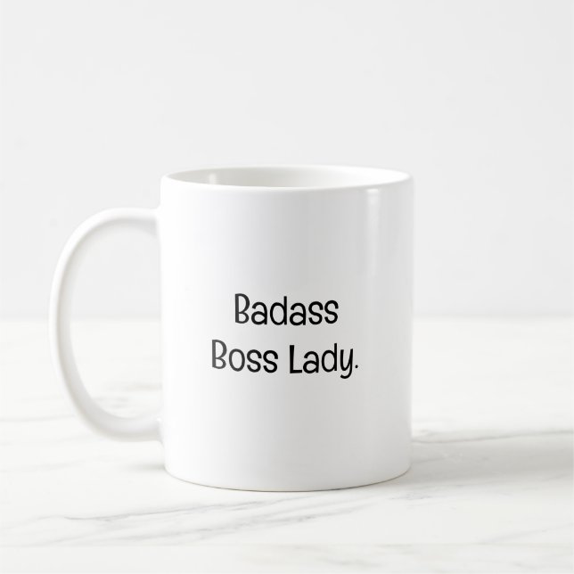 Caneca De Café Badass Boss Lady (Esquerda)