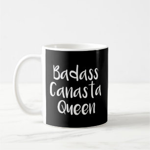 Caneca De Café Badass Canasta Queen Game