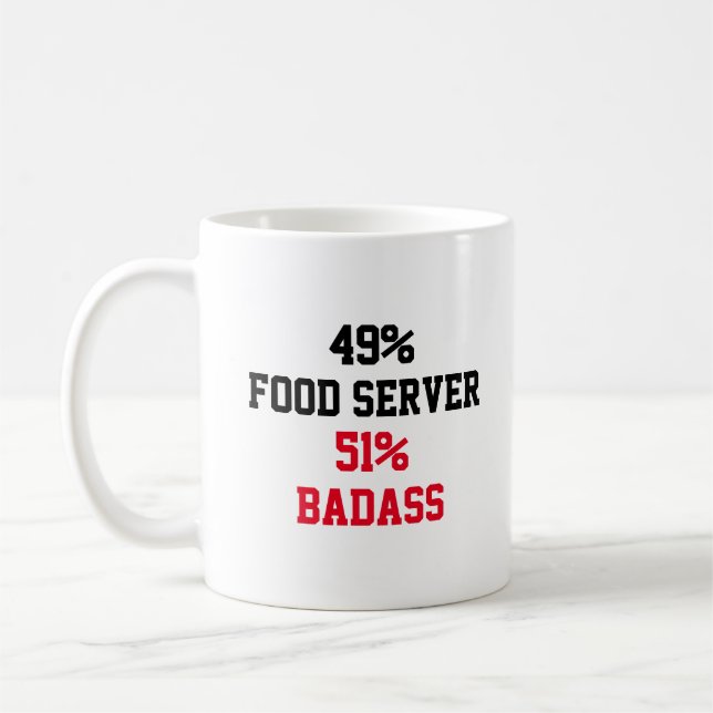 Caneca De Café Badass do servidor de comida (Esquerda)