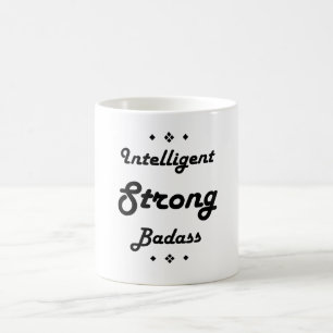 Caneca De Café Badass forte inteligente inspirador