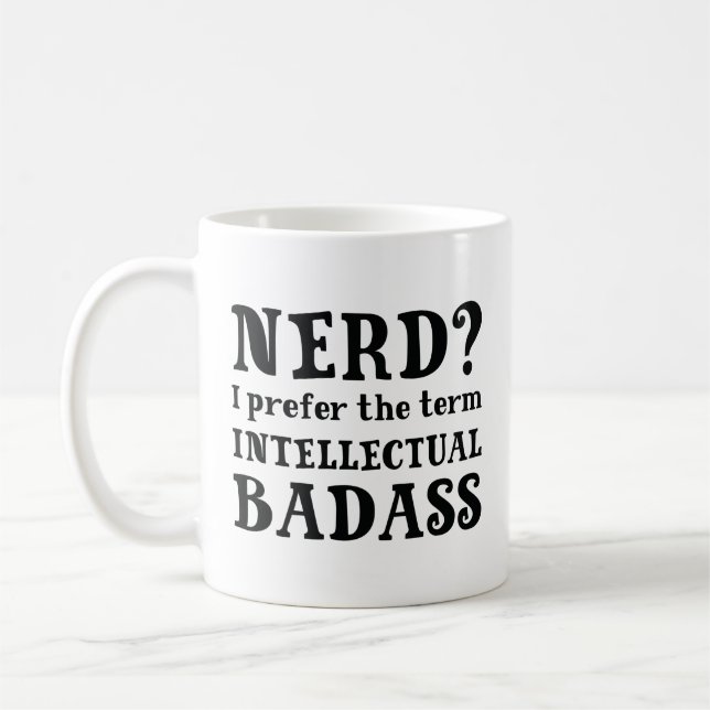 Caneca De Café Badass Intelectual (Esquerda)