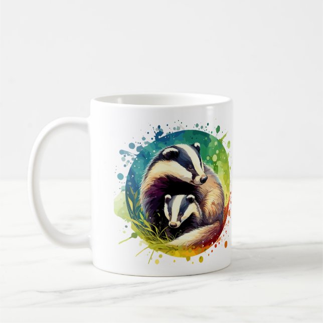 Caneca De Café Badger com Cub (Esquerda)