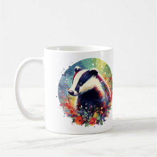 Caneca De Café Badger & Wildflower