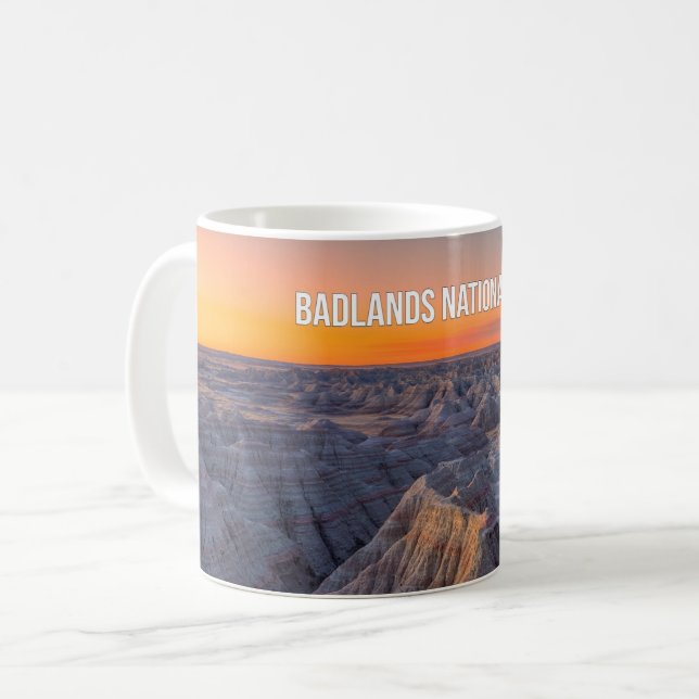 Caneca De Café Badlands National Park Souvenir Mug (Frente Esquerda)