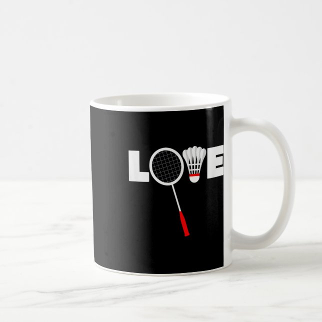 Caneca De Café Badminton - Amor  (Direita)