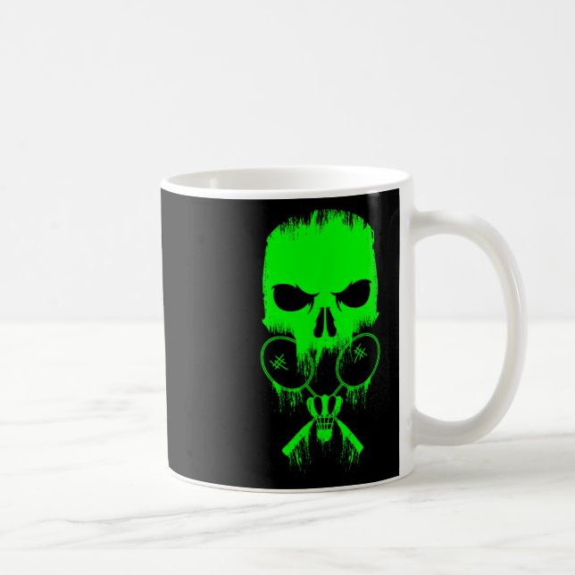 Caneca De Café Badminton Badminton Rackets Encerram O Jogo Do Rou (Direita)