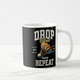 Caneca De Café Badminton Drop Clear Smash Repetir Shuttle