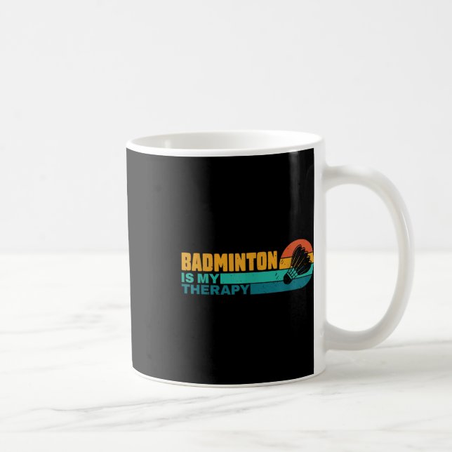 Caneca De Café Badminton É A Minha Parceira De Badminton Engraçad (Direita)