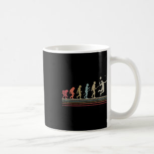 Caneca De Café Badminton Engraçado Estilo Vintage Retro Evolução