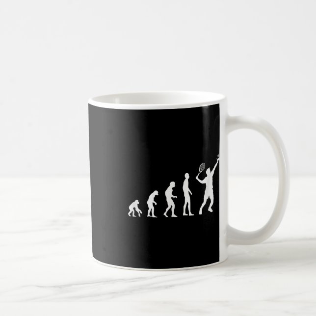 Caneca De Café Badminton Evolution Engraçado (Direita)