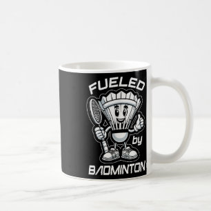 Caneca De Café Badminton Forever Cartoon Shuttle E Racket Graph