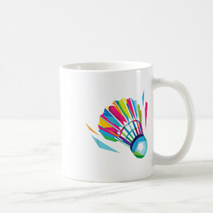 Caneca De Café Badminton Game Shuttle Esporte Badminton Pop Art