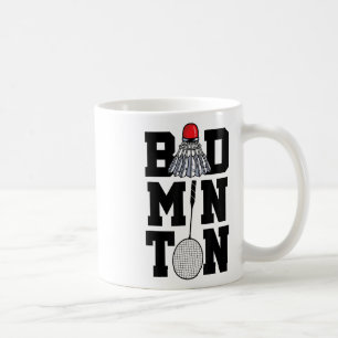 Caneca De Café Badminton Graphic Badminton Player Shuttle Sports
