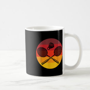 Caneca De Café Badminton Graphic Badminton Player Shuttle Sports