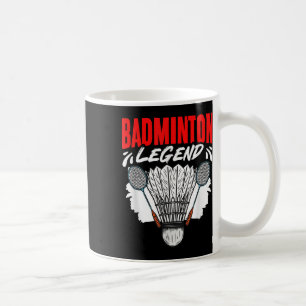 Caneca De Café Badminton Legend Shuttle Sport Hobby Badminton Pla