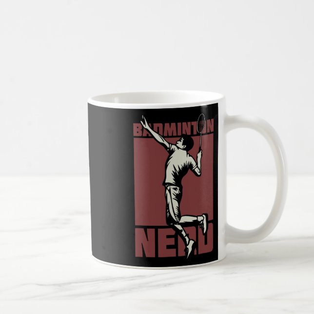 Caneca De Café Badminton Nerd Shuttle (Direita)