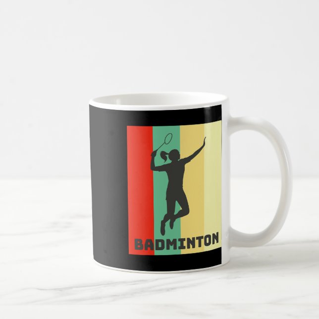 Caneca De Café Badminton Player Badminton Lover (Direita)