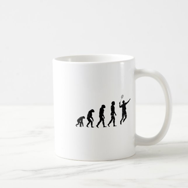 Caneca De Café Badminton Player Shuttle (Direita)