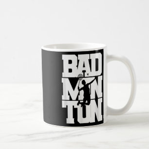 Caneca De Café Badminton Player Smashing Shuttle Birdie Badminton