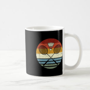 Caneca De Café Badminton - Roupa Esportiva Vintage Retro Legal Ra