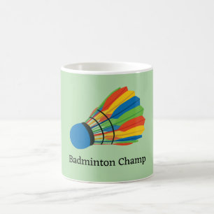 Caneca De Café Badminton Shuttlecock Design Coffee Mug