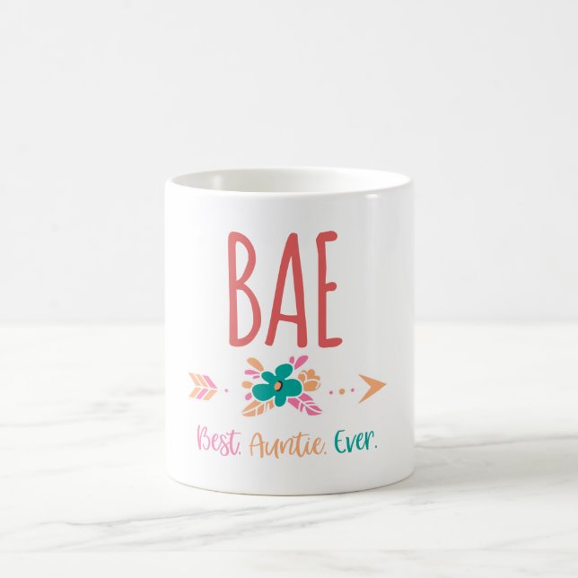 Caneca De Café BAE - O melhor Auntie Nunca (Centro)
