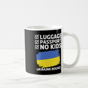 Caneca De Café Bagagem Porto Ucrânia Destino Viagem Ucraniana Fér