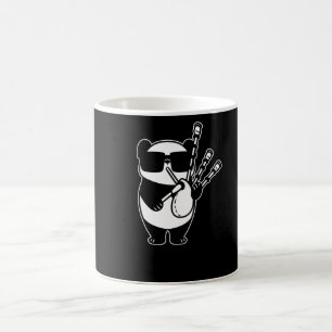 Caneca De Café Bagpipes Scotland Panda with Bag Pipes