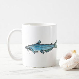 Caneca De Café Bagre azul