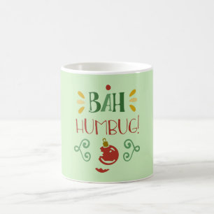 Caneca De Café Bah Humbug com Bolha Vermelha