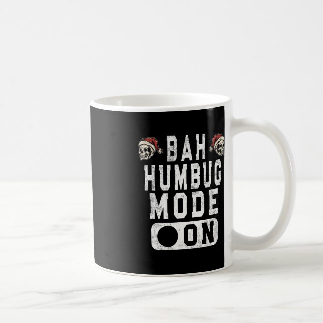 Caneca De Café Bah Humbug Mode On - Divertida Atitude Grumante De (Direita)