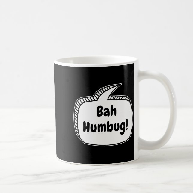 Caneca De Café Bah Humbug Speech Bubble Toddler T Shirt  (Direita)