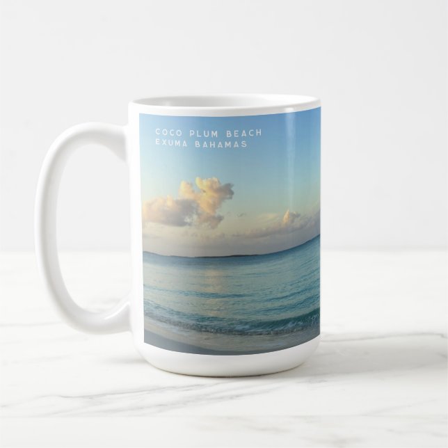 Caneca De Café Bahamas de Exuma de Praia Coco Plum (Esquerda)