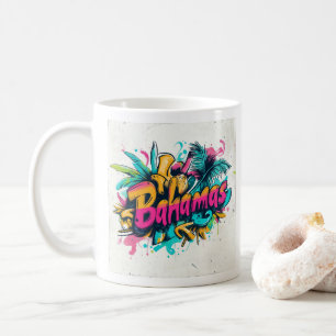 Caneca De Café Bahamas Grafite Vibes: Island Street Art Ed