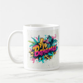 Caneca De Café Bahamas Grafite Vibes: Island Street Art Ed