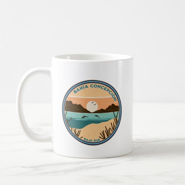 Caneca De Café Bahía Concepción Baja California Sur México (Esquerda)