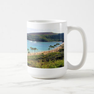 Caneca De Café Baía de Hanauma, opinião de Honolulu, Oahu, Hava
