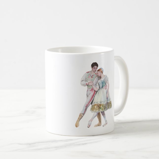 Caneca De Café Bailarina dançando (Frente Esquerda)