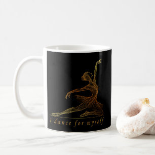 Caneca De Café Bailarina de Arte de Linha Graciosa - Eu Danço Par