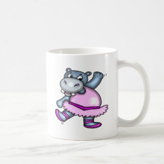 Caneca De Café Bailarina do hipopótamo da dança