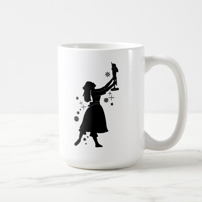 Caneca De Café Bailarina e Nutcracker no Natal (Direita)