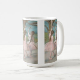 Caneca De Café Bailarinas em Rosa Edgar Degas