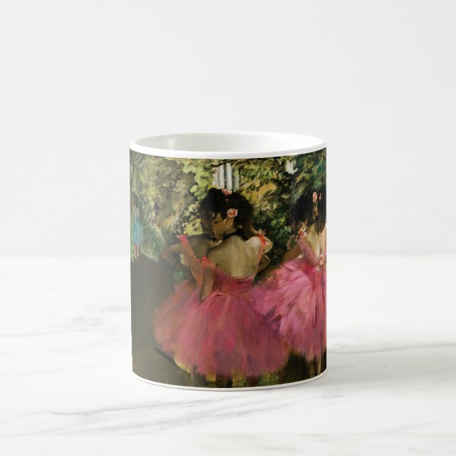 Caneca De Café Bailarinas no rosa por Edgar Degas (Centro)