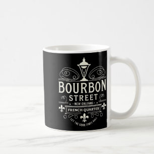 Caneca De Café Bairro Francês de Nova Orleans Rua Bourbon Louisia