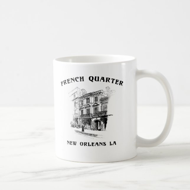 Caneca De Café Bairro francês Nova Orleães (Direita)