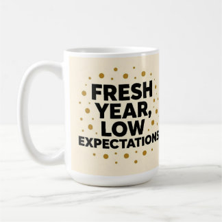 Caneca De Café Baixas expectativas para o ano novo
