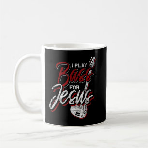 Caneca De Café Baixista de Jesus Baixista Cristão Baixo Guitarra